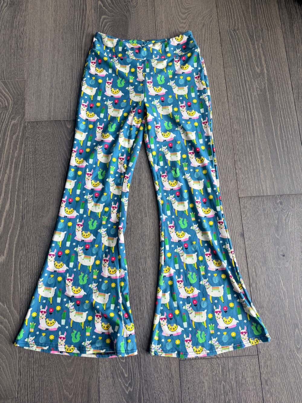 Natopia Llama Print Deluxe Bell Bottoms Size Medium